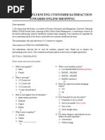 product perception questionnaire questionnaire to understand customer perception